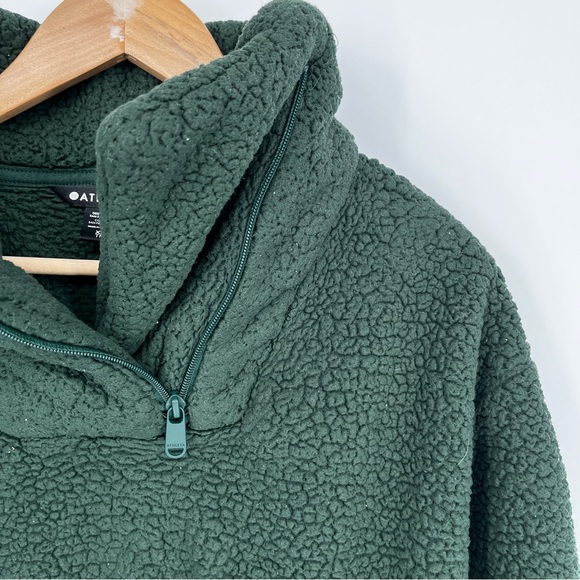 Athleta Tugga Fleece Sweatshirt seaweed snack green - XS - Picture 4 of 13